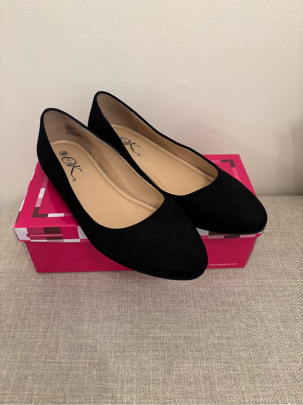 It’s OK Jourdan Faux Suede Ballet Flats Women’s Black 9M